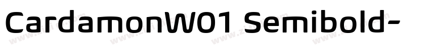 CardamonW01 Semibold字体转换